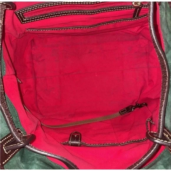 💙🤎Dooney & Bourke Buckley Leather Drawstring Bucket/Shoulder Bag - Picture 11 of 15